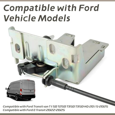 BK3Z-6143289-D Rear Left Lower Door Latch Assembly Replacement for Ford Transit Van T150 T250 T350-HD 2015-2025 for Ford E-Transit 2022-2025 Locking Latch Replaces BK3Z6143289D in Kuwait