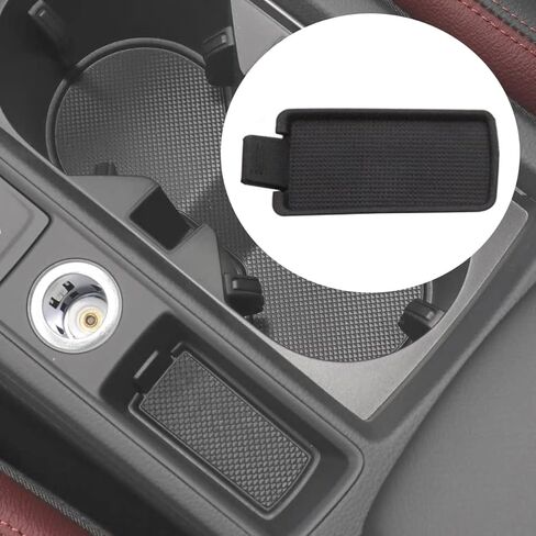 1PCS Black Center Console Panel Trim Cup Insert Rubber for Audi Q3 2019 2020 2021 2022 2023 2024 8WD863301 in Saudi Arabia