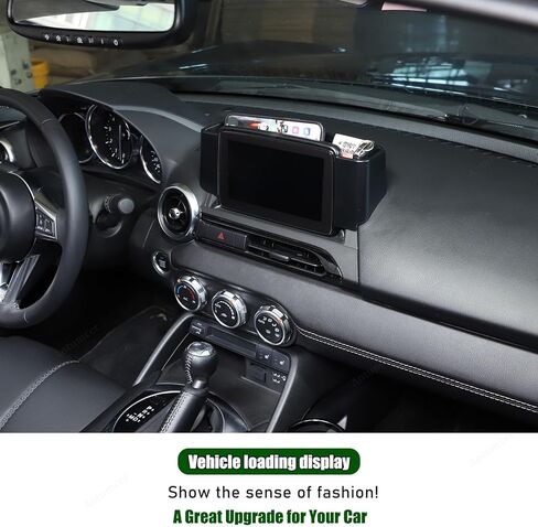 Center Console Organizer Tray Compatible with Mazda MX-5 2016-2023 Accessories, Car Navigation Screen Back Storage Box, Insert Storage Box Auxiliary Storage Tray, Black (Fit L-Peptide Car) in Saudi Arabia