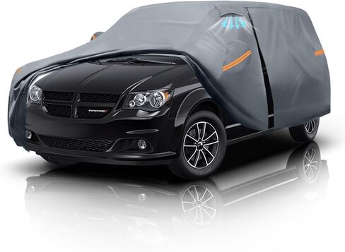 Minivan Car Car Cover for Dodge Caravan (1996-2020)-Length 200 Inch 100% Waterproof All Weather, Heavy Duty Outdoor Full Exterior Covers Rain Sun Wind UV Protection. in Saudi Arabia