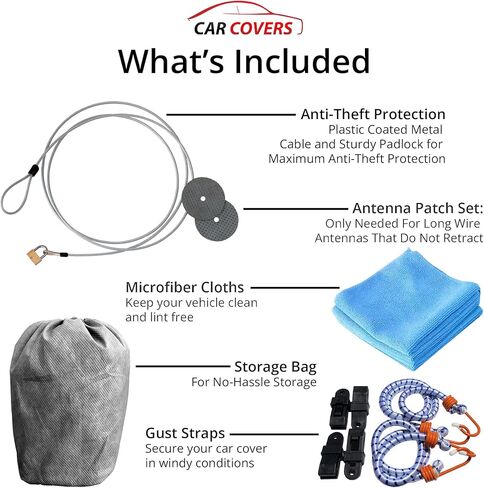 Weatherproof Max SUV Car Cover & Warranty Compatible with Ford 1987-1991 Bronco 4th Gen- Outdoor Cover Theft Cable Lock SUV Accessories Better Than Waterproof in Saudi Arabia