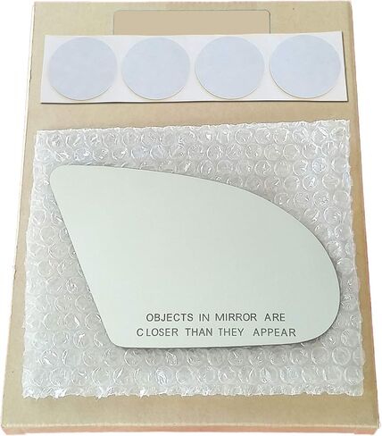Mirror Glass Replacement + Adhesive Pads for 1989-1997 Mercury Cougar Passenger Side (1990 1991 1992 1993 1994 1995 1996 89 90 91 92 93 94 95 96 97) in Kuwait