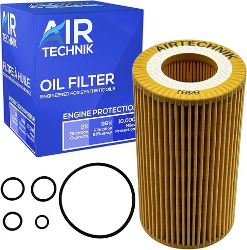 فلتر زيت AirTechnik Premium CH8481 - مرسيدس بنز C300 2013-2014، C350 2012-2015، E350 2006، ML350 2003-2006، SLK350 2005، كرايسلر كروس فاير 2004-2008 in Kuwait
