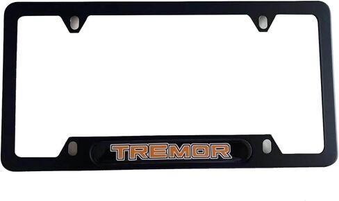 Black Tremor License Plate Frame Cover Holder ForF150 Truck Car Accessories,1PC in Saudi Arabia