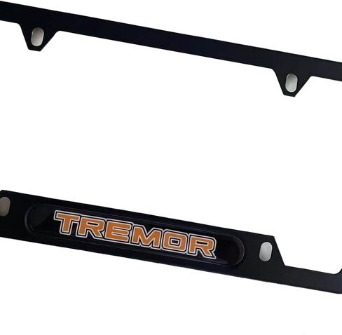 Black Tremor License Plate Frame Cover Holder ForF150 Truck Car Accessories,1PC in Saudi Arabia