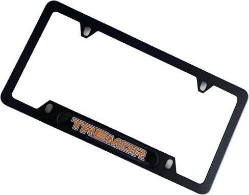 Black Tremor License Plate Frame Cover Holder ForF150 Truck Car Accessories,1PC in Saudi Arabia