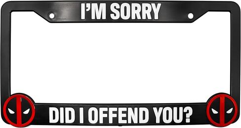Holder for License Plate License Plate Holder for Deadpool Did I Offend You? 3D Raised License Plate Frame Mod-L07P-5 in Saudi Arabia