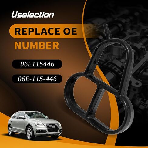 06E115446 Engine Oil Filter housing Gasket Compatible for Audi A4 A5 A6 A7 A8 Q5 Q7 for Porsche Cayenne Panamera for VW Touareg Replacement # 06E115405A 06E115405C 06E115405K in Saudi Arabia
