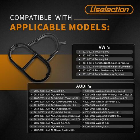 06E115446 Engine Oil Filter housing Gasket Compatible for Audi A4 A5 A6 A7 A8 Q5 Q7 for Porsche Cayenne Panamera for VW Touareg Replacement # 06E115405A 06E115405C 06E115405K in Saudi Arabia