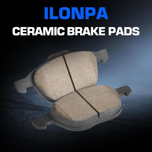 Front Rear Ceramic Disc Brake Pads Set for 2013-2016 Ford Escape FWD,for 2012-2018 Focus, for Mazda 3/5, for Volvo C30/C70/S40/V50 Select Models 8PCS(With Hardware) in Kuwait