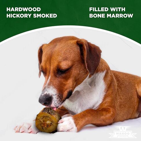 Wahoo Locker Smoked Beef Bones for Dogs, 1.5in, 4 Count in Saudi Arabia