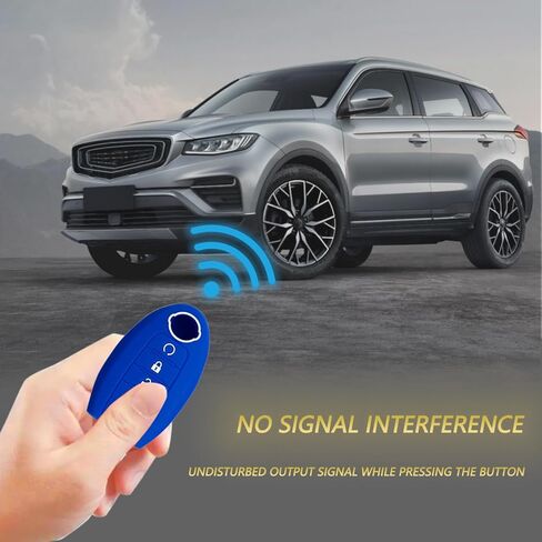 Key Fob Cover for Nissan Altima 5 Buttons Silicone Key Fob Remote Case Fit for Nissan Altima Armada Maxima Murano Pathfinder Rogue Hybrid Sentra Versa Note X Trail 2013-2023丨KR5S180144014丨 (Blue) in Saudi Arabia