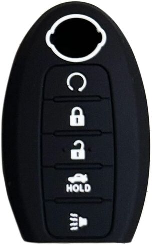 Key Fob Cover for Nissan Altima 5 Buttons Silicone Key Fob Remote Case Fit for Nissan Altima Armada Maxima Murano Pathfinder Rogue Hybrid Sentra Versa Note X Trail 2013-2023丨KR5S180144014丨 (Blue) in Saudi Arabia