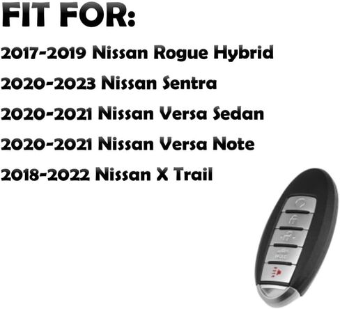 Key Fob Cover for Nissan Altima 5 Buttons Silicone Key Fob Remote Case Fit for Nissan Altima Armada Maxima Murano Pathfinder Rogue Hybrid Sentra Versa Note X Trail 2013-2023丨KR5S180144014丨 (Blue) in Saudi Arabia