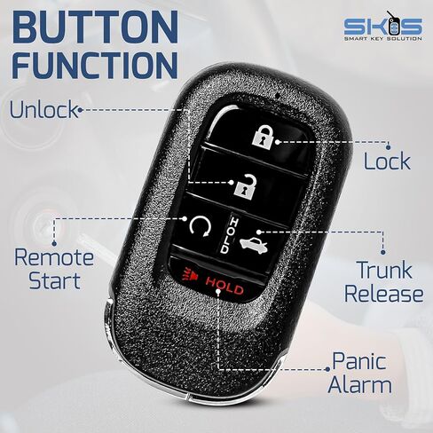 Keyless Key Fob Remote Replacement Fits for Honda Accord Civic 2022 2023 2024 KR5TP-4 Keyless Entry Push Start Smart Key Remote Control 72147-T20-A11 in Kuwait