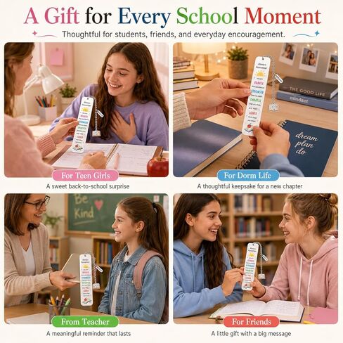 Back to School Supplies for Kids Girls Boys, Kindergarten School Supplies for Kid Girls Teens, Dorm Room Essentials Girl Boys 5th 6th Students, Senior Night Gift Bookmark in Kuwait