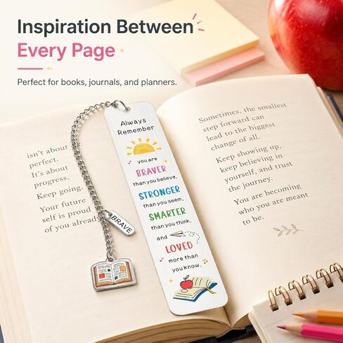 Back to School Supplies for Kids Girls Boys, Kindergarten School Supplies for Kid Girls Teens, Dorm Room Essentials Girl Boys 5th 6th Students, Senior Night Gift Bookmark in Kuwait