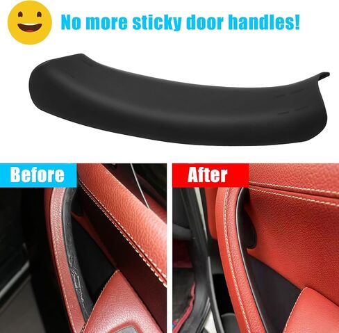 Jaronx Compatible with BMW X3 F25/X4 F26 Door Handle Cover, Left Rear Interior Door Pull Handle Cover for BMW X3 F25 2010-2016, X4 F26 2014-2017 (Black, Right) in Kuwait