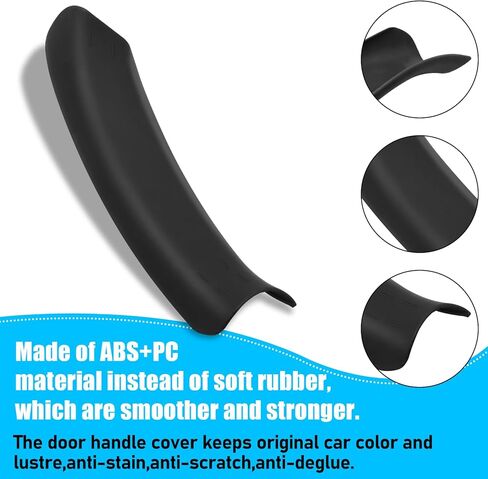 Jaronx Compatible with BMW X3 F25/X4 F26 Door Handle Cover, Left Rear Interior Door Pull Handle Cover for BMW X3 F25 2010-2016, X4 F26 2014-2017 (Black, Right) in Kuwait