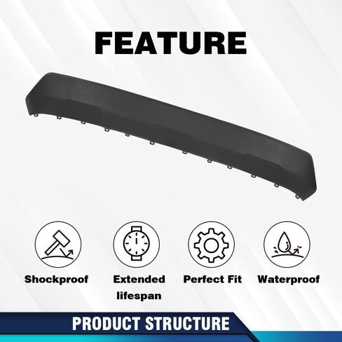 PIT66 Rear Bumper Lower Valance Panel Compatible with Toyota RAV4 2019-2022 524530R060B0 TO1195120 in Kuwait