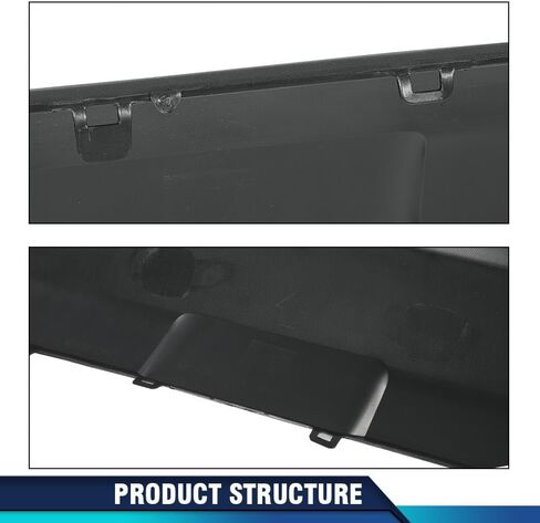 PIT66 Rear Bumper Lower Valance Panel Compatible with Toyota RAV4 2019-2022 524530R060B0 TO1195120 in Kuwait