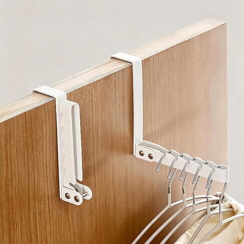 Over The Door Hanger, Portable Coat Rack, Heavy Duty Folding Hanging Clothes Rack for Space Saving, Coat Towels for Bedroom Bathroom, Suit 0.7"- 1.5" Depth Door in Saudi Arabia
