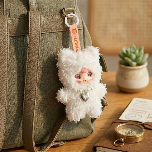 Plush Blind Box, Kawaii Cute Mini Plush Doll Keychain, Random 1 of 7 Styles with Secret Edition, Movable Eyes Design, Collectible Plush Figure Toys, Gift for Kids Girls Teens & Adults (Single Box) in Saudi Arabia