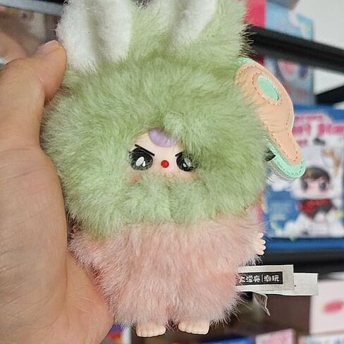 Baby Three Super Mini Bunny Series Plush Blind Box (1 of 28Possible Styles) English Letter Plush Pendant Cute Figures Collectible Toys Birthday Gifts (1Pc-Blind Box) in Saudi Arabia
