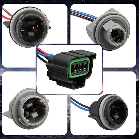 Rear Tail Light Wiring Harness Driver & Passenger Side Compatible with Chevrolet Silverado 1500 2500 3500 2003, 2004, 2005, 2006, 2007 Replace # 16531401, 16531402 in Saudi Arabia