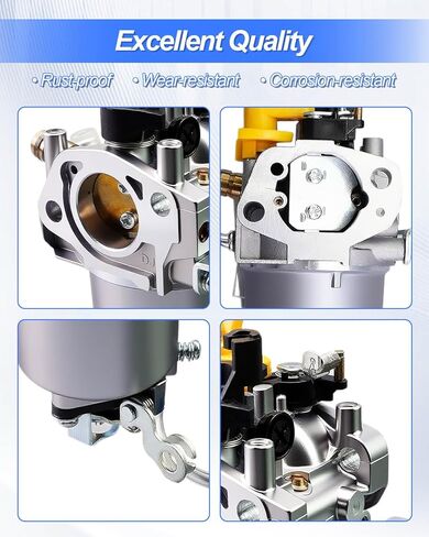 Dual Fuel Portable Generator Carburetor Kit with 3 Gaskets Fit for Westinghouse WGen5300DFcv 274CC Engine in Kuwait