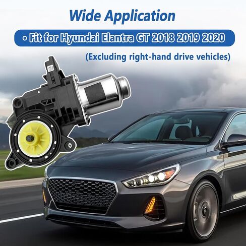 Power Window Motor Front Left Driver Side Fit for Hyundai Elantra GT 2018 2019 2020 Replace 82450G3020 82450-G3020 in Saudi Arabia