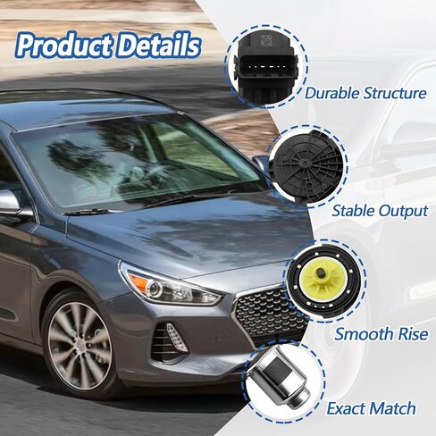 Power Window Motor Front Left Driver Side Fit for Hyundai Elantra GT 2018 2019 2020 Replace 82450G3020 82450-G3020 in Saudi Arabia