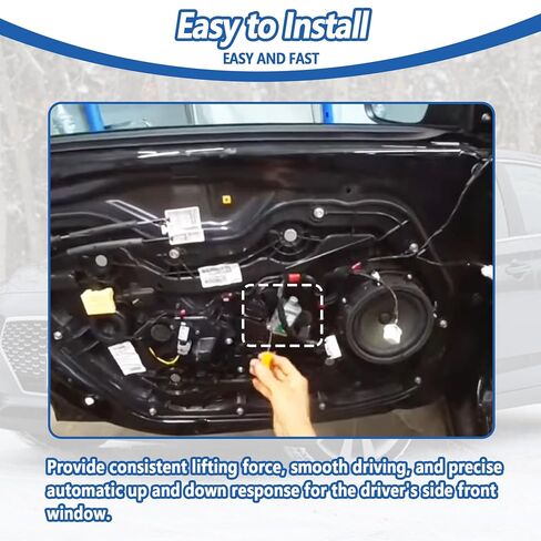 Power Window Motor Front Left Driver Side Fit for Hyundai Elantra GT 2018 2019 2020 Replace 82450G3020 82450-G3020 in Saudi Arabia