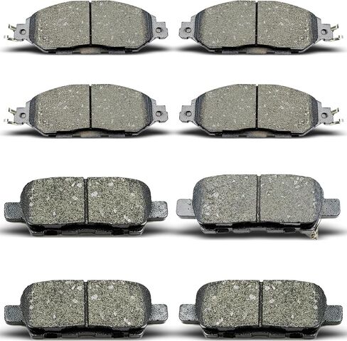 Front Rear Ceramic Brake Pads 8 Pieces Set fit for 2013 INFINITI JX35,for 2014-2019 INFINITI QX60,for 2015-2019 Nissan Murano,for 2013-2019 Nissan Pathfinder in Saudi Arabia