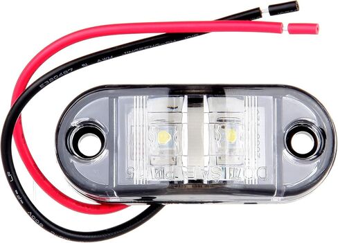 6x واضح 2 ديود LED مقطورة الجانب ماركر ضوء البيضاوي مقطورة تشغيل أضواء مقاوم للماء مقطورة ماركر أضواء Indiors مختومة مقاوم للماء ل RV لكل in Kuwait