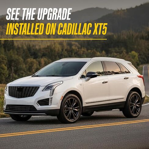Trim Illusion Chrome Delete Gloss Black Patented Grille Overlay for 2020-2026 Cadillac XT5 | Easy No-Tool Install | US Patented in Saudi Arabia