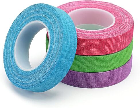 4PCS Thimble Tape for Hand Sewing, Self-Adhesive Finger Tape Sewing Finger Protector Breathable Nail Bandage for Quilting, Embroidery DIY Crafts (Rose Red, Green, Purple, Blue) in Saudi Arabia