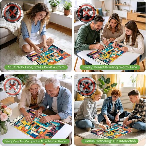 500 Piece Puzzle for Adults, Cat Themed Jigsaw Puzzles 500 Pieces for Adult Senior, Animals Puzzle 500 Piece, Funny Cat Pet Lover Jigsaw Puzzle, Home Decor Birthday Party Activity Gift 20.5x15in in Saudi Arabia