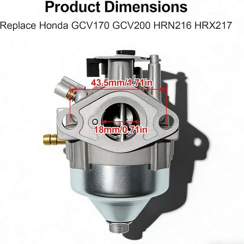 استبدال المكربن ​​syowada 16100-z9l-811 لهوندا GCV170 GCV200 HRN216 HRX217 جزازات العشب، يتضمن صمام إغلاق فلتر الهواء وحشيات، استبدال 16100-Z9M-811 in Kuwait