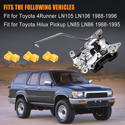 Passenger Side Front Door Lock Latch Right Side Fit for Toyota Hilux Pickup LN85 LN86 1988-1995 for Toyota 4Runner LN105 LN106 1988-1996 Replaces 69310-89120 6931089120 in Saudi Arabia