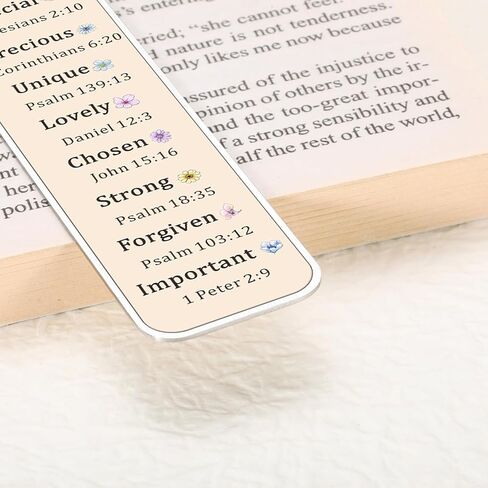 Books of the Bible Christian Bookmark, Bible Verse Bookmark with Cross Charm, Christian Gifts for Women, Inspirational Religious Gift for Baptism, Church Gifts for Women, First Communion, Graduation in Saudi Arabia
