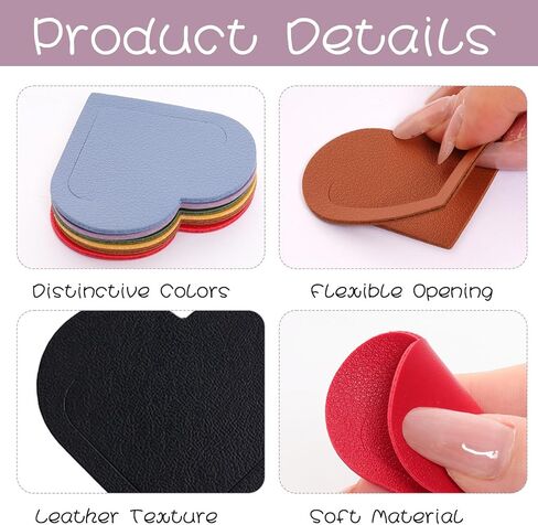 40Pcs Leather Heart Bookmarks Cute Page Book Marks Colorful Book Reading Accessories for Books Lovers Teachers Students Reading Gifts School Office Home Supplies in Saudi Arabia