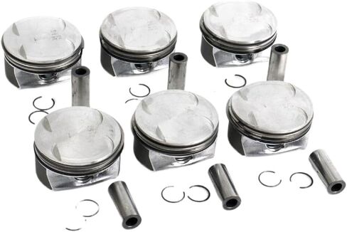 6-Piece Piston and Ring Set with 92.9mm Diameter and 22mm Pin Bore for CLK350 C350 E350 GLK350 with M272 3.5L and 4.7L Engines in Saudi Arabia