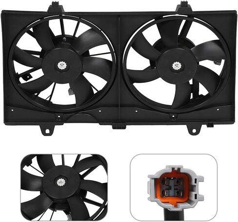 Cooling Fan 2007-2012 for Nissan Sentra Base 2.0L 2007-2012 for Nissan Sentra Custom 2.0L 621770 67450239 NI3117101 Driver Passenger Side/LH RH Cooling Fans Assembly in Saudi Arabia