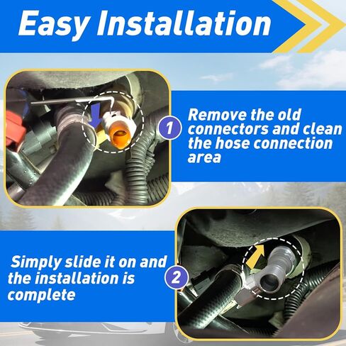 800-414HP & 800-413HP Aluminum Metal Heater Inlet Hose Tee Connector Compatible with Chevrolet Silverado 2007-2014, Suburban 2000-2014, Cadillac Escalade, GMC Sierra Yukon, Replace 15055342, 15055343 in Saudi Arabia