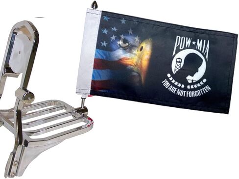 Motorcycle Biker Flag 6" X 9" -Highway Speed Rated! (American) Made in the USA! in Kuwait