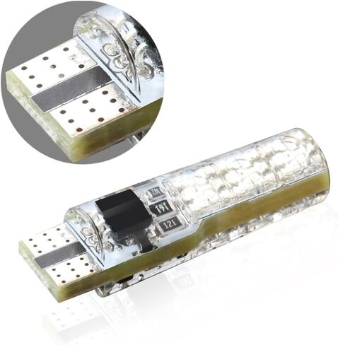 4 pack 194 T10 LED Light Bulb W5W 168 RGB with Remote Control Atmosphere Lights for Car Interior Map Dome Door License Plate Light in Saudi Arabia