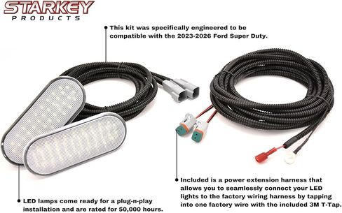 مجموعة مصابيح السرير LED Starkey - متوافقة مع Ford Super Duty 2023-2026 in Kuwait