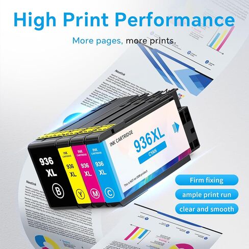 936 Ink Cartridges Replacement for HP 936e XL Series Compatible with officeJet Pro 9110b, 9120b, 9130b officeJet Pro Wide Format 9720/9730 Printer(B/C/M/Y). in Kuwait