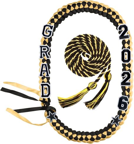 14 Pcs Graduation Leis Grad Graduation Ribbon Lei Class of 2025 Braided Necklace Graduation Gift with Tassel for Student Graduation Party Supplies (Pink) in Saudi Arabia